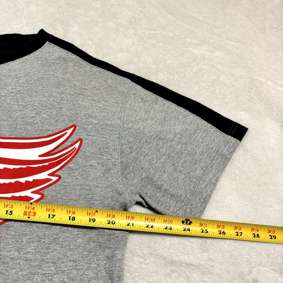 Detroit Red Wings NHL Double Sided Twon Toned Shirt Sz L - Picture 5 of 7